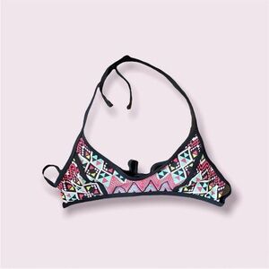 FUNKY PATTERNED RETRO BIKINI TOP - from Xhiliration